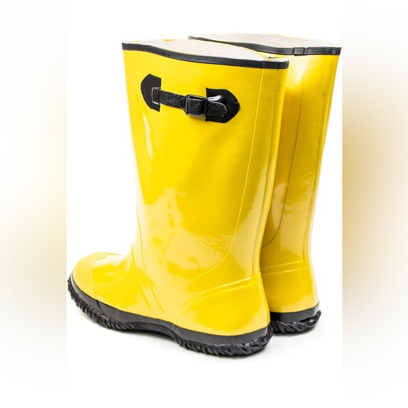 RK SAFETY NEW Over-The-Shoe Yellow Slush Boots🥾PARENT Sz 12 - Picture 5 of 10